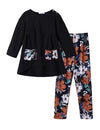Arshiner Little Girls Floral Sleepwear Pajamas Sets Long Sleeve Boutique Birthday Outfits 2 PCS Tops Pants