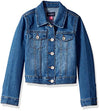 The Children's Place girls Basic Denim Jacket, Azure Wash, Large US